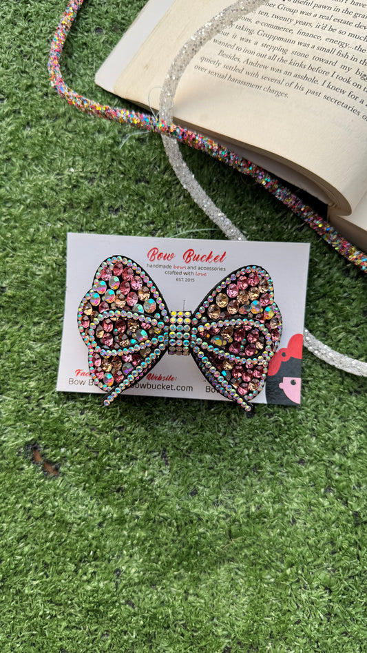 Pink Jewel Petal Bow