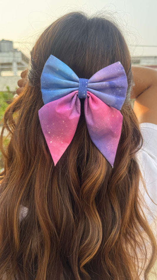 Galaxy Pigtail Bow