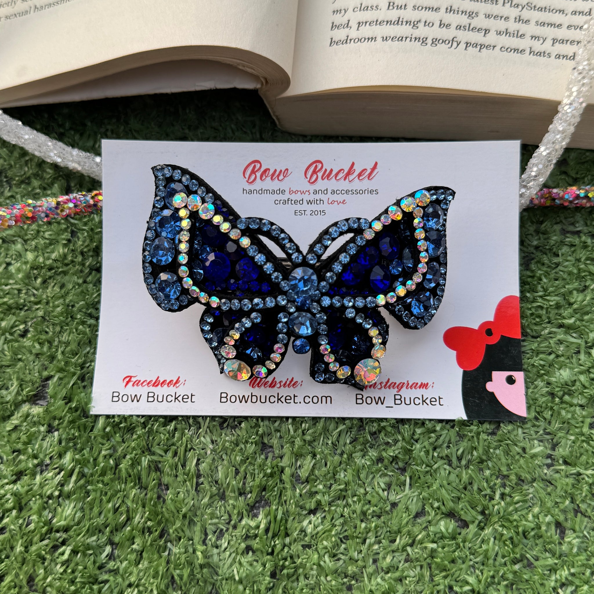 Blue Swarovski Butterfly