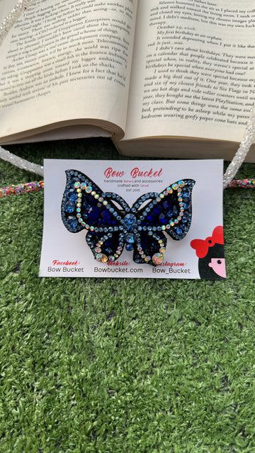 Blue Swarovski Butterfly