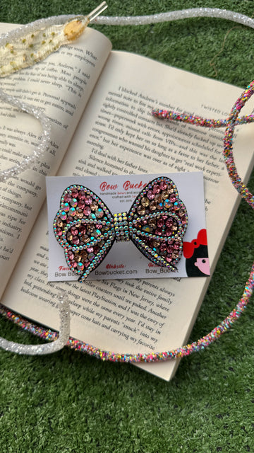 Pink Jewel Petal Bow