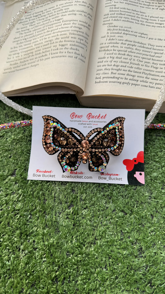 Bronze Swarovski Butterfly