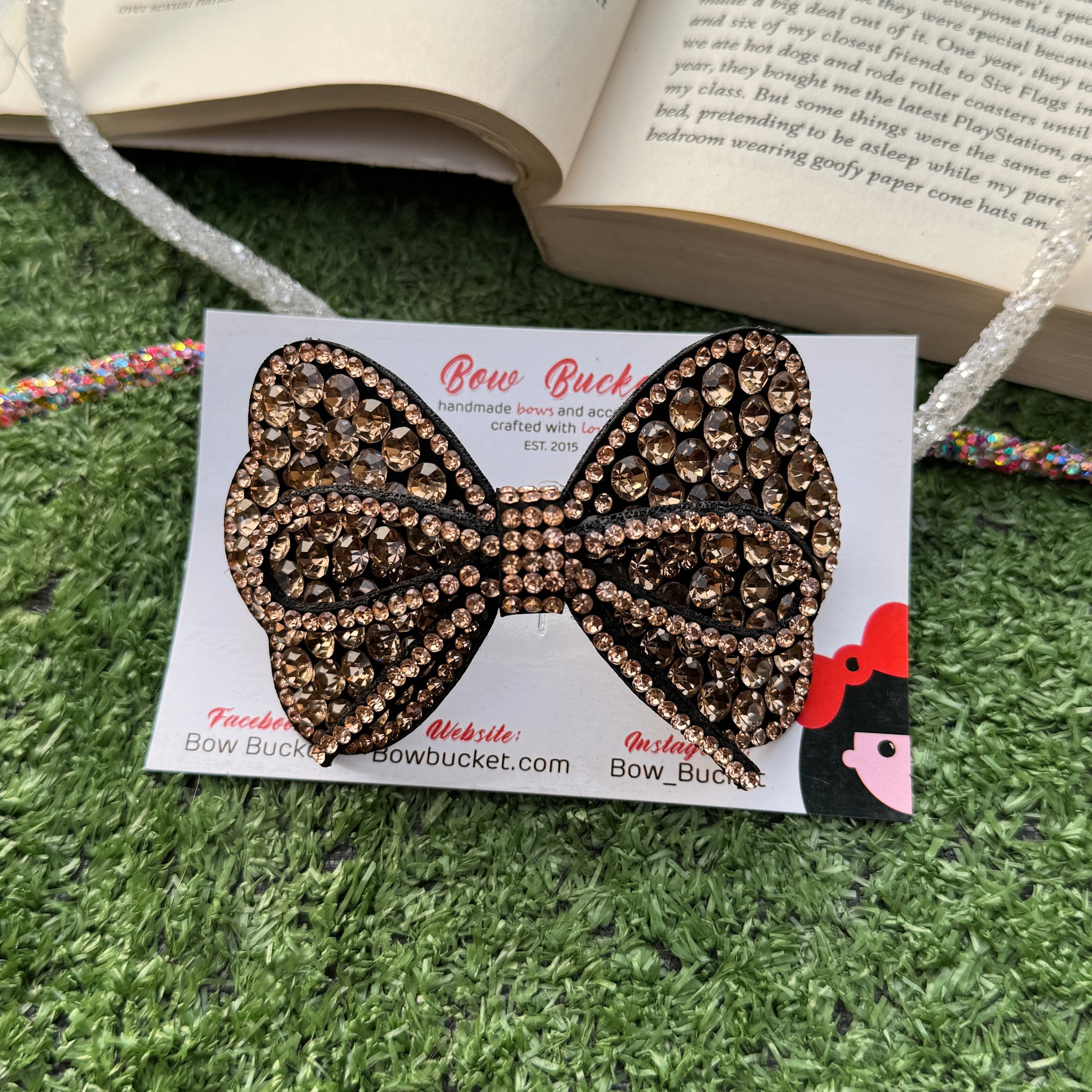 Bronze Jewel Petal Bow