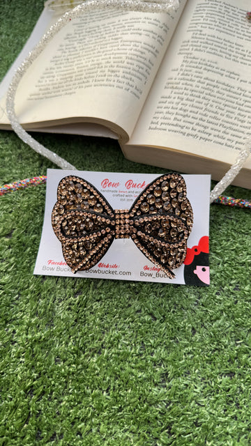 Bronze Jewel Petal Bow