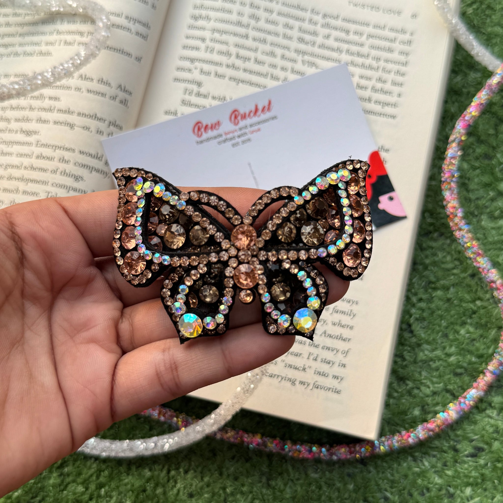 Bronze Swarovski Butterfly