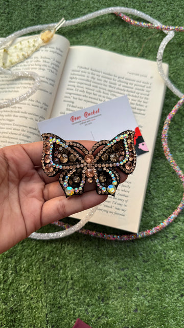 Bronze Swarovski Butterfly