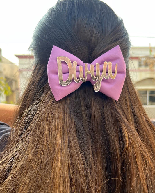 Lilac customise bow