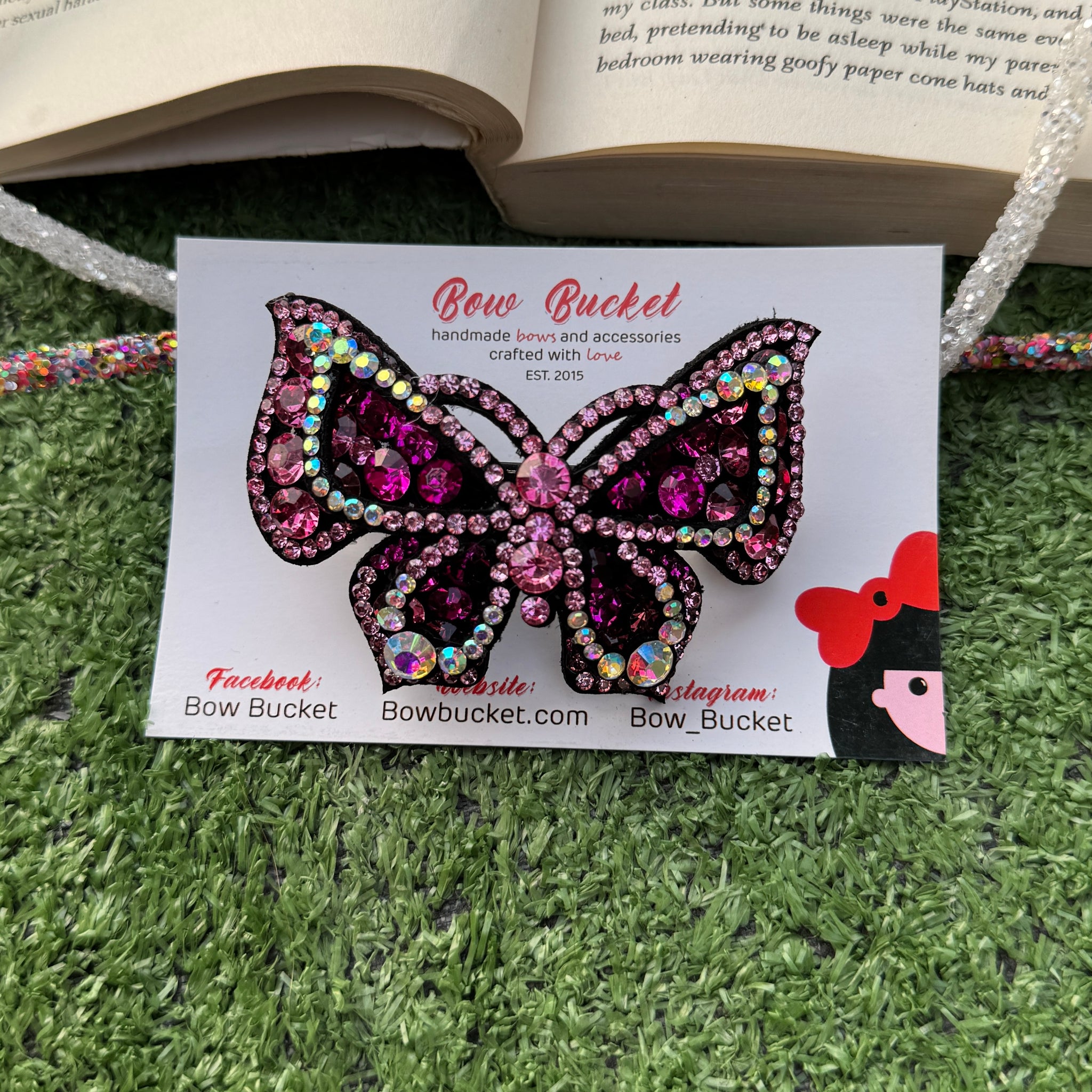 Pink Swarovski Butterfly