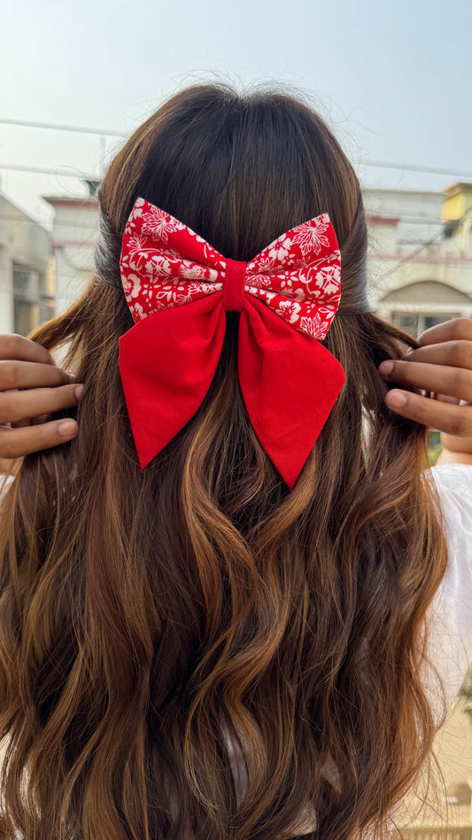 Rosette Pigtail Bow