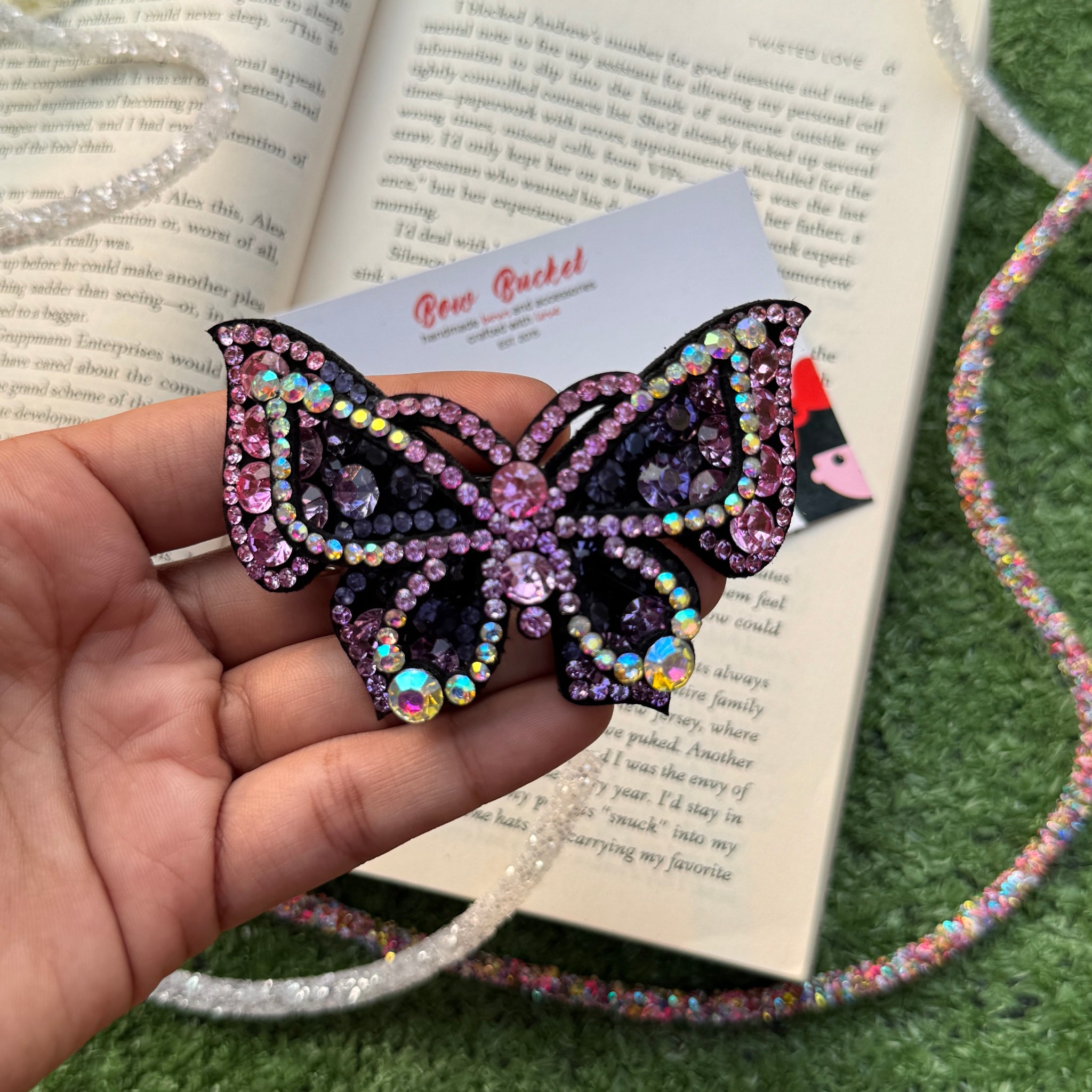 Purple Swarovski Butterfly