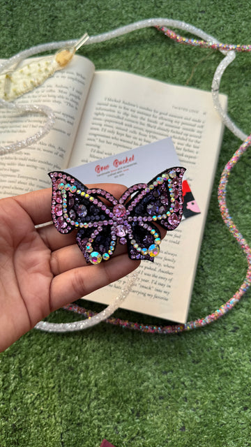 Purple Swarovski Butterfly