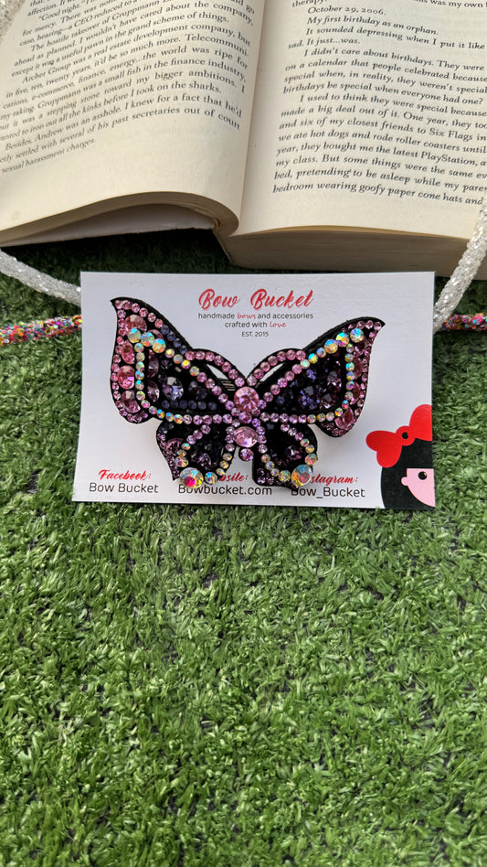Purple Swarovski Butterfly