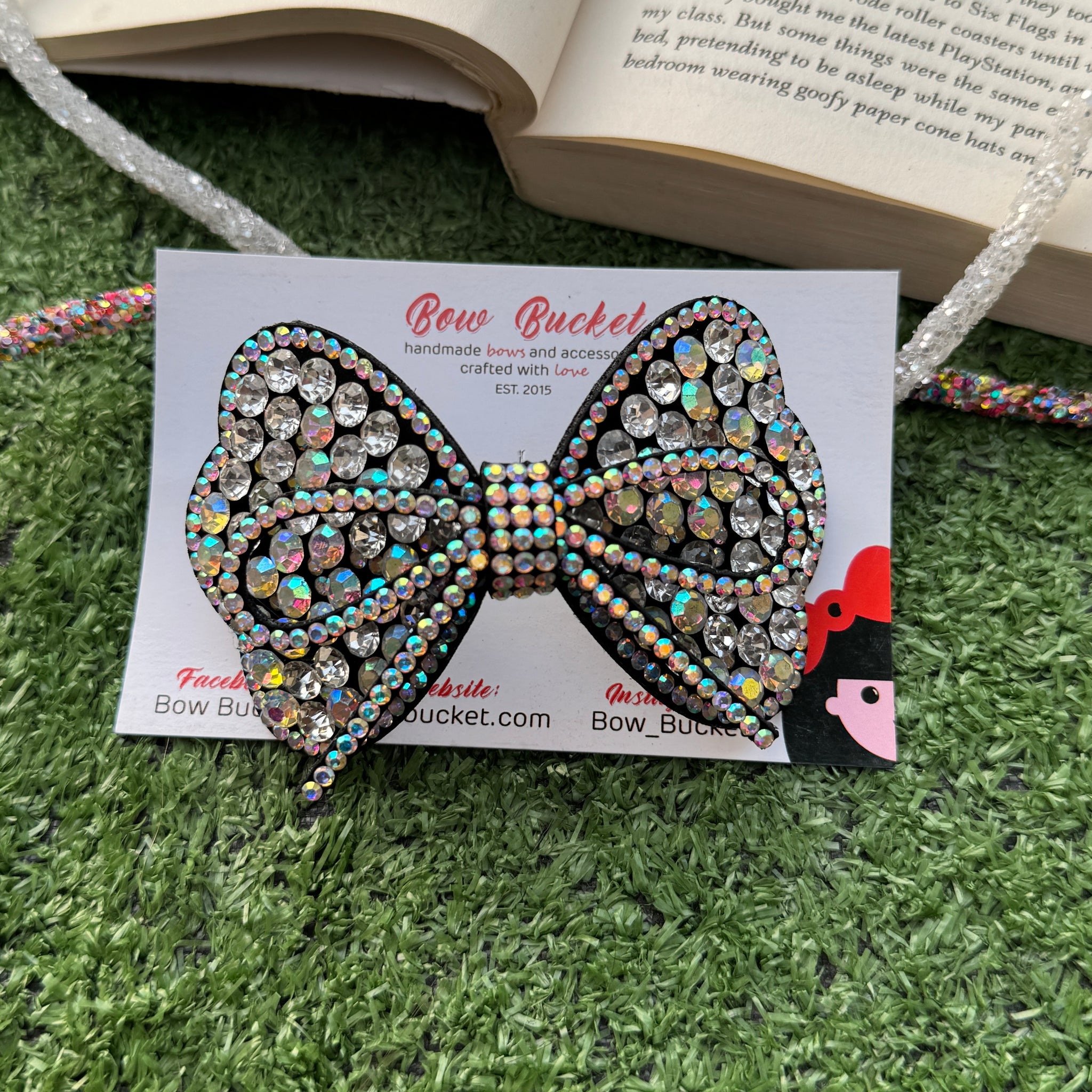 White Jewel Petal Bow