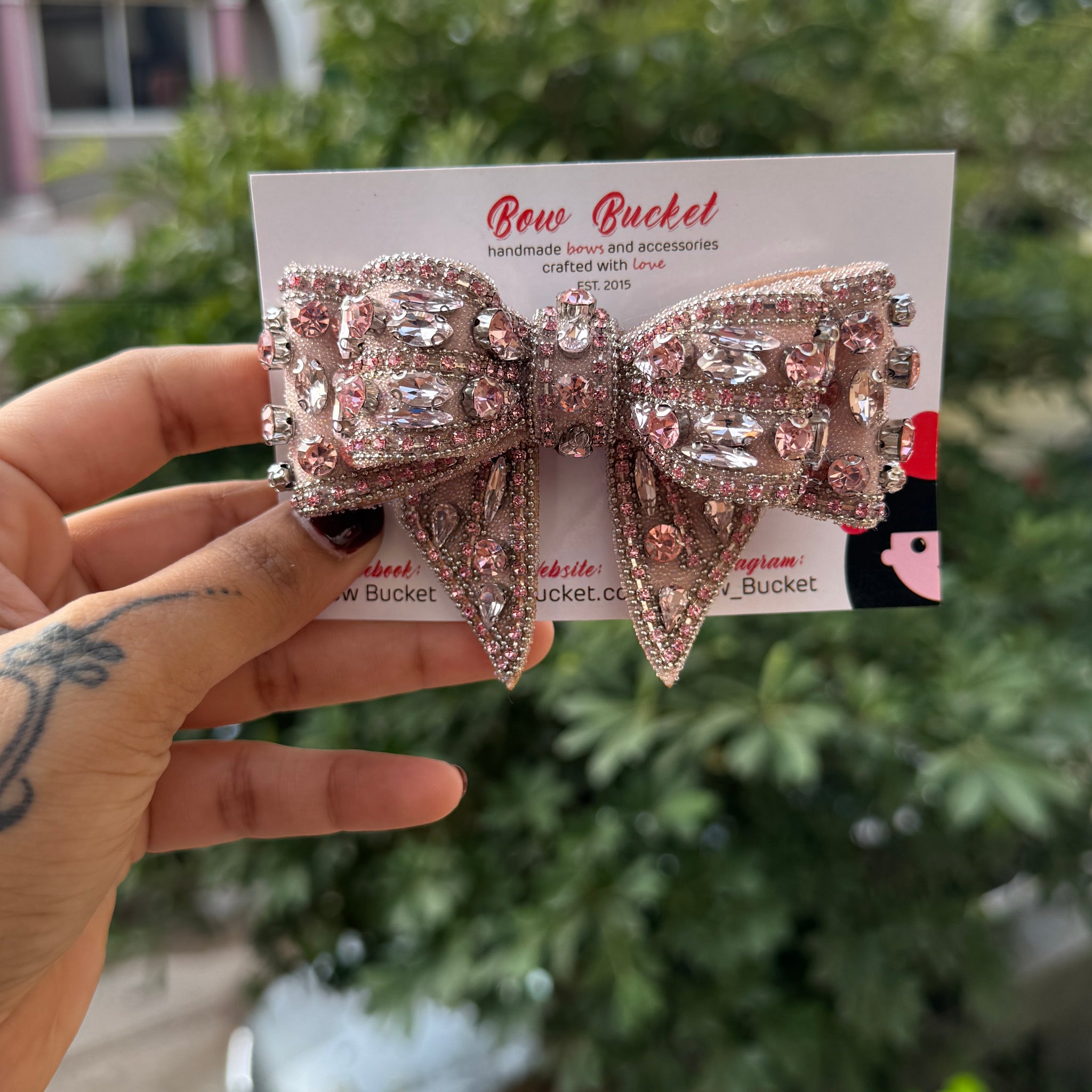 Rose Gold Crown Swarovski Bow