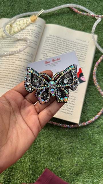 White Swarovski Butterfly