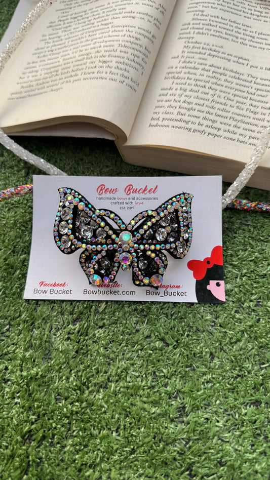 White Swarovski Butterfly
