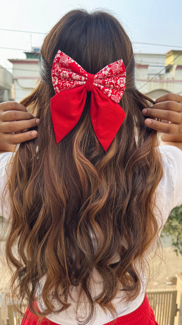 Rosette Pigtail Bow