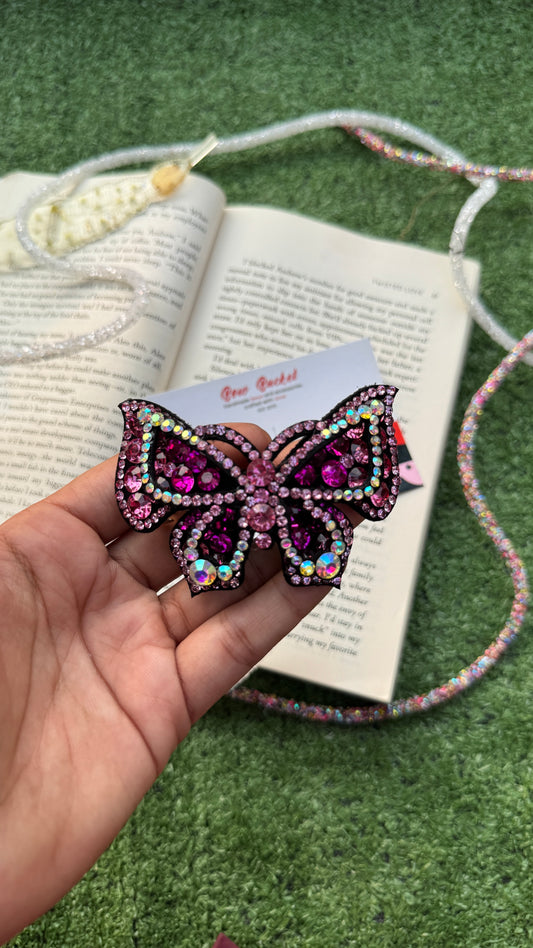 Pink Swarovski Butterfly