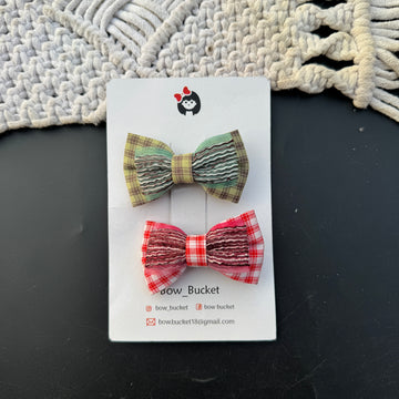 Green & Red bow