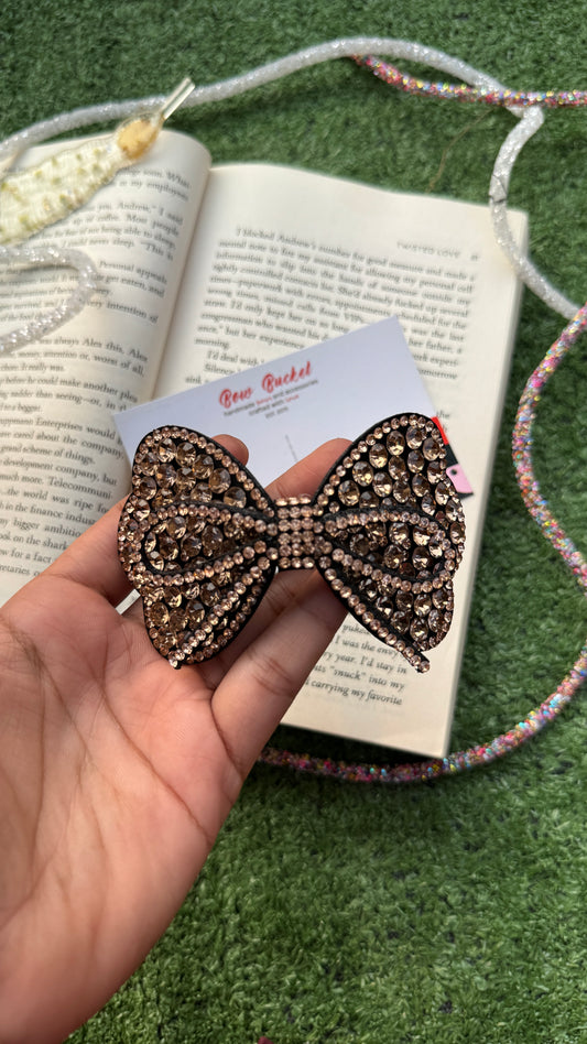 Bronze Jewel Petal Bow