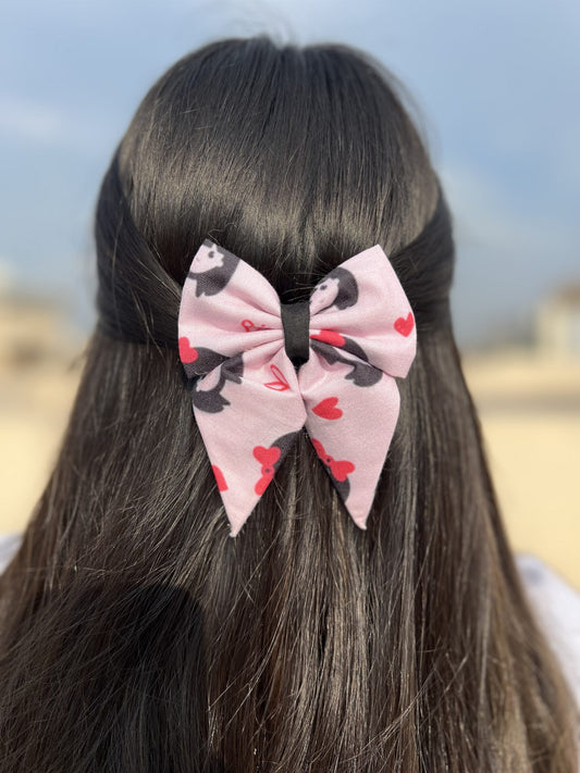 logo pigtail bow