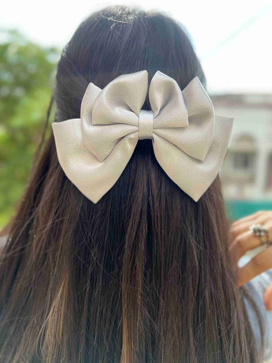 slivers grey triple layer bow