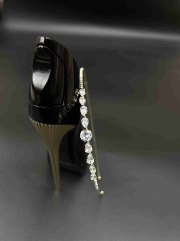 side stone crystal luxe hairband