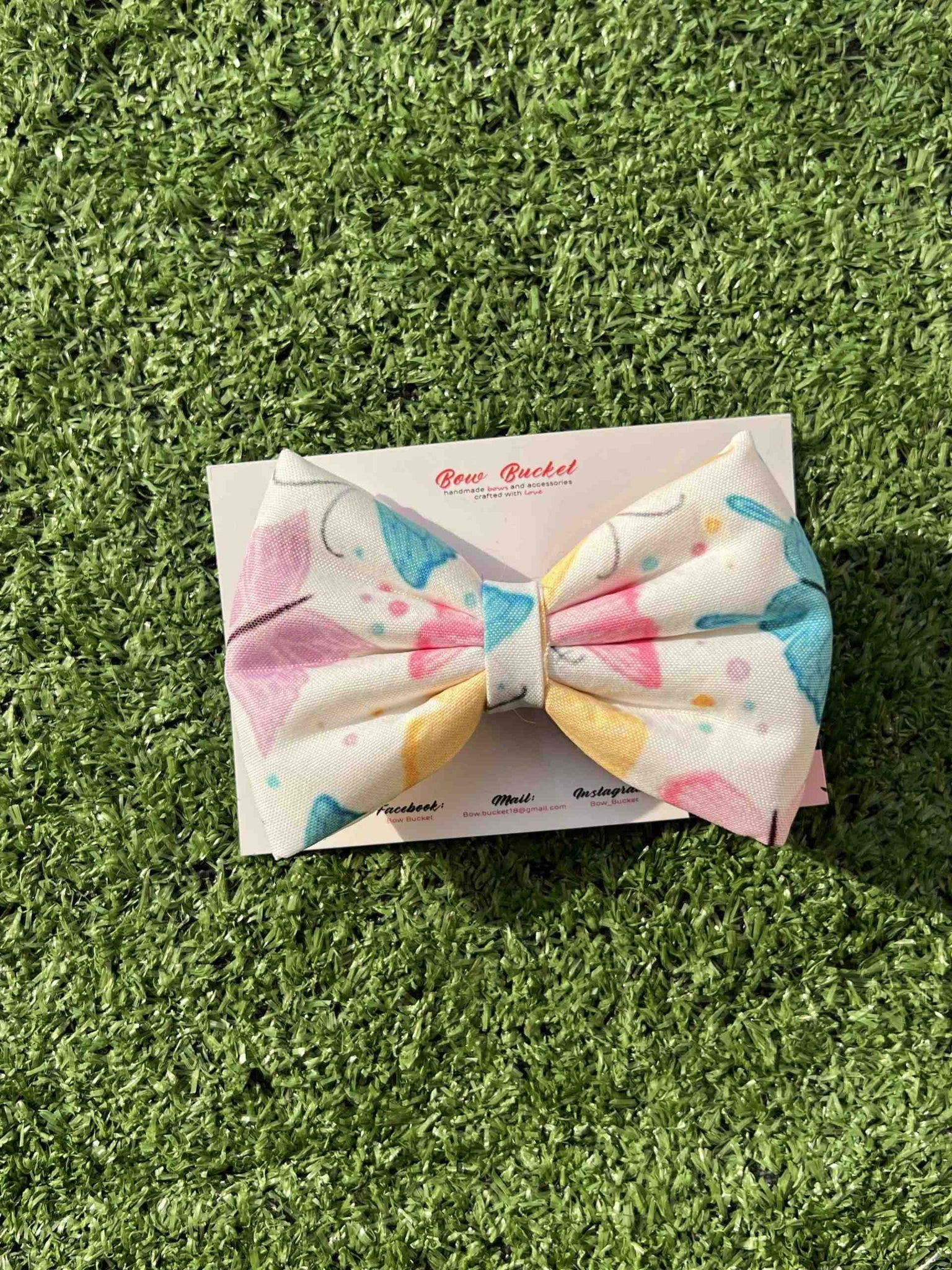 Colourful butterfly bow
