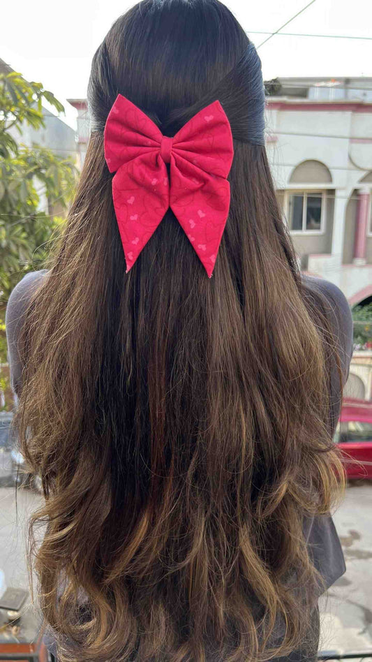 Love Is In The Air Pigtail Bow