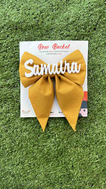 Mustard customise bow