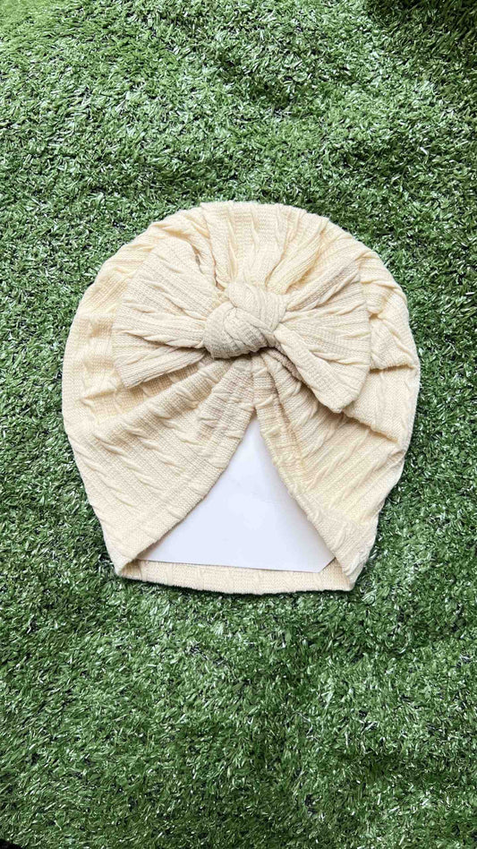 Knitted Bowknot Turban Caps