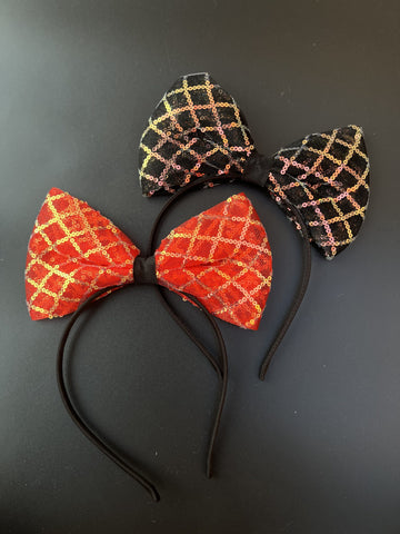 Big bow sequence hairband