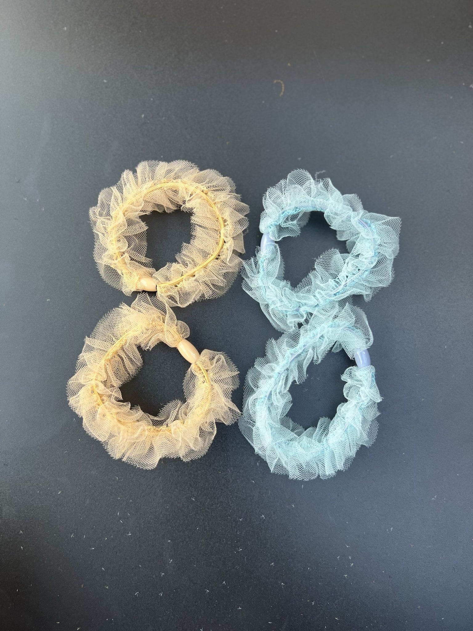 set of 4  pastel scrunchies