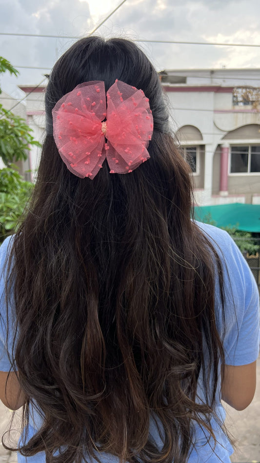 peach bow bliss