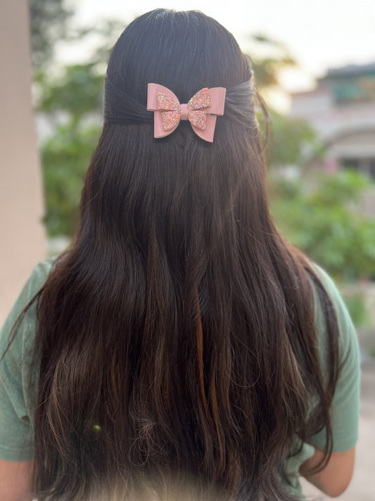 baby pink  glitter butterfly