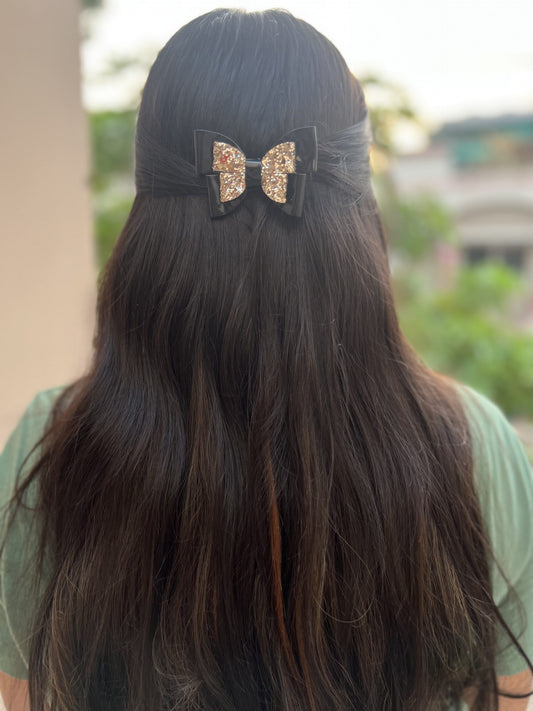 black  glitter butterfly