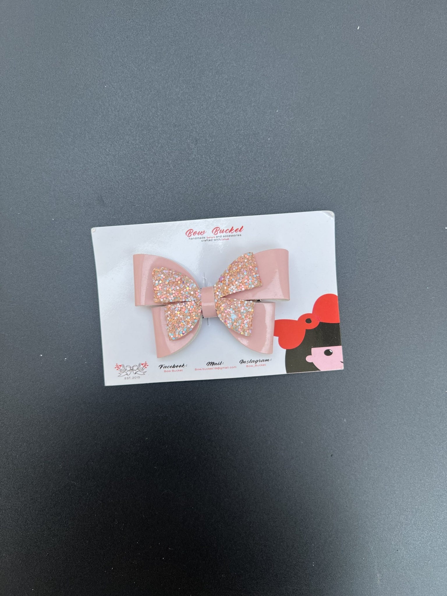 baby pink  glitter butterfly