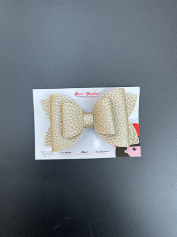 gold texture party bow