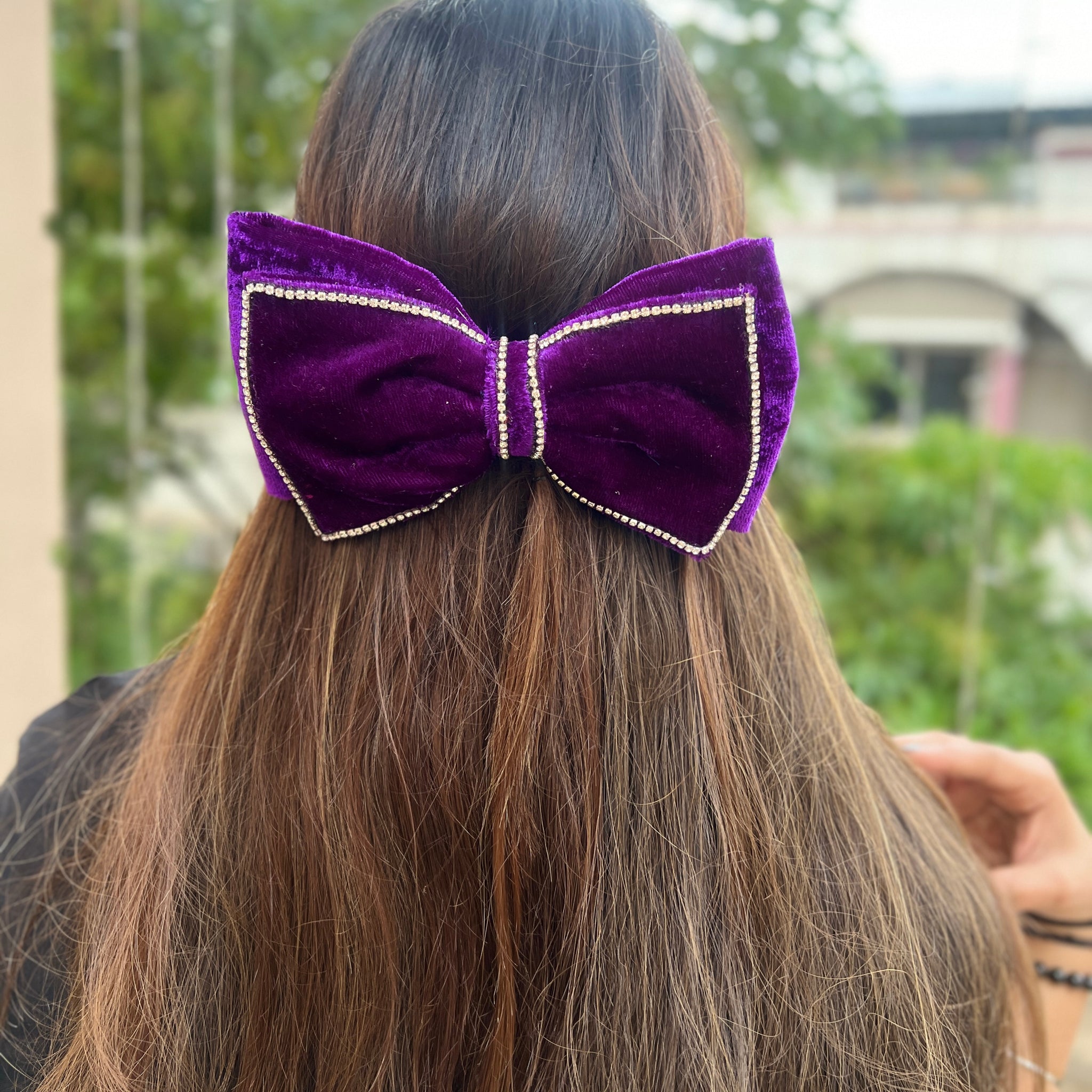 Purple Velvet Gem Garland