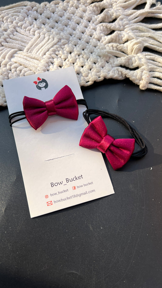 rouge Bow rubberband pair