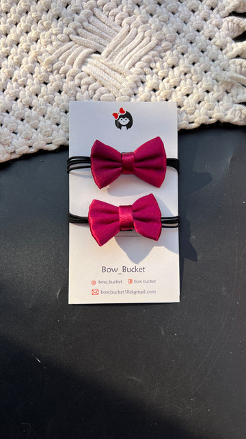 rouge Bow rubberband pair