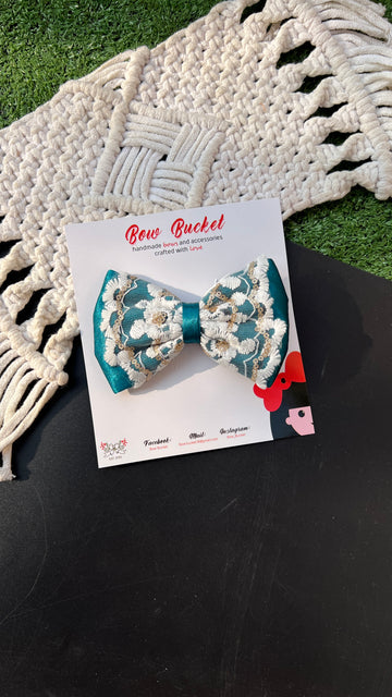 Lace Aura Bow Clip